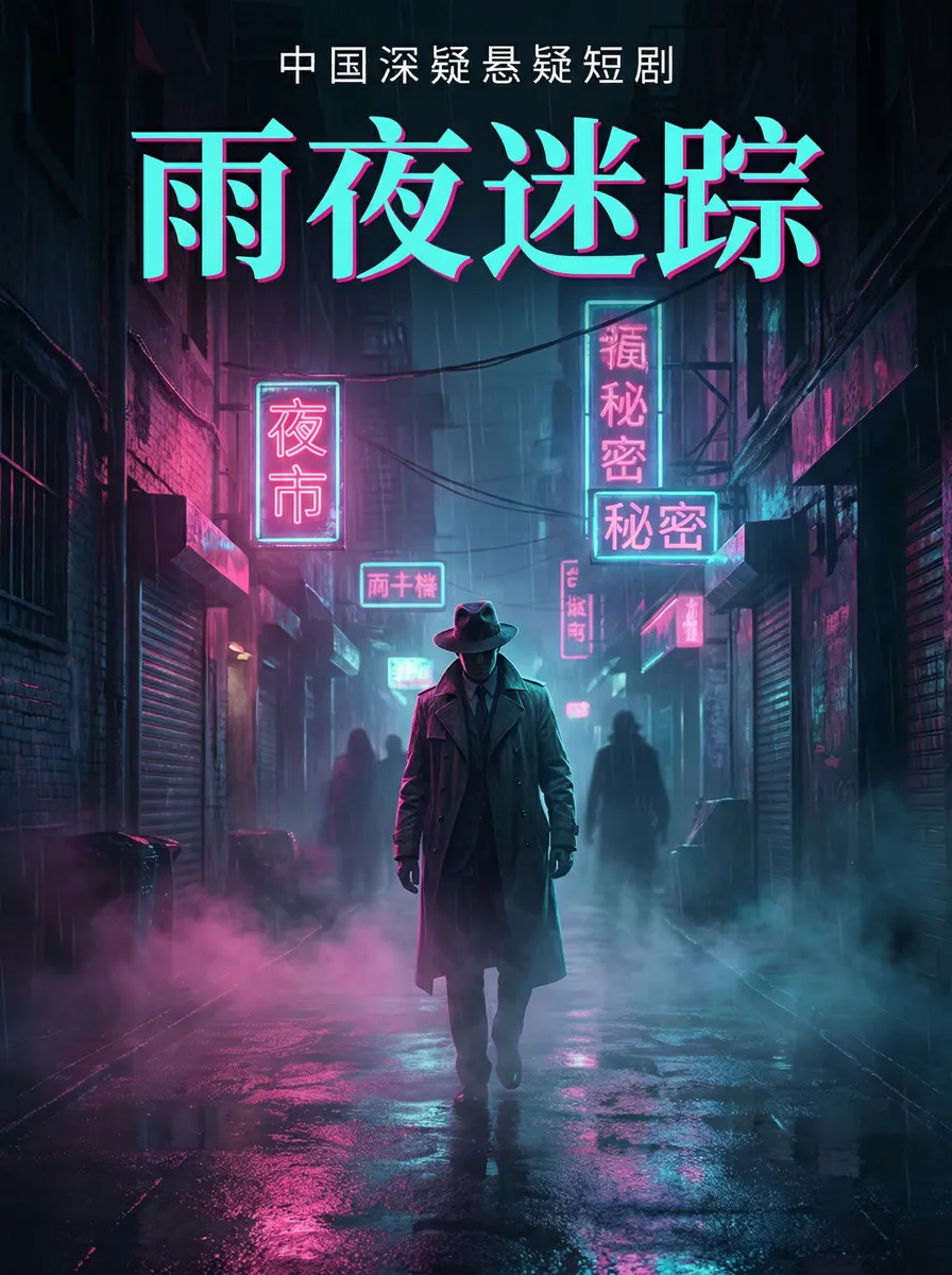 开车视频疼痛有声音 悬疑追踪短剧 - 雨夜迷踪海报